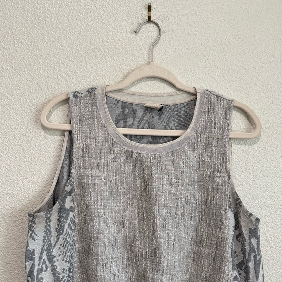 Anthropologie Akemi+ Kin Womens Large Textured Snakeprint Tank Top Boho Casual - Picture 2 of 9